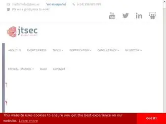 Jtsec.es(Jtsec IT security company) Screenshot