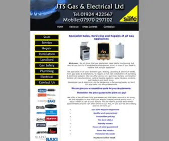 JTsgas.co.uk(JTS GAS The home of local cheap domestic gas service to Leeds Bradford and all parts of West Yorkshire) Screenshot