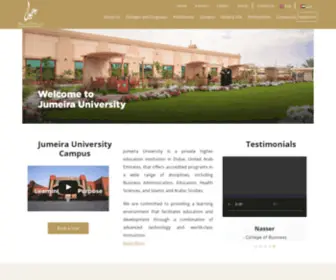 JU.ac.ae(Jumeira) Screenshot