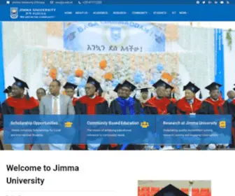 JU.edu.et(JU Official Website) Screenshot