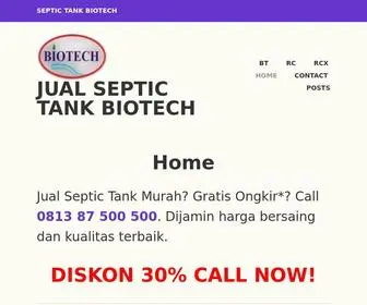 Jualseptictank.com(Septic tank Biotech) Screenshot