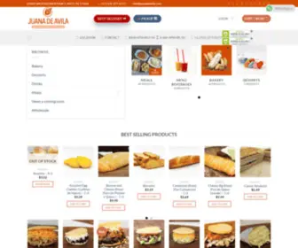 Juanadeavila.com(Venezuelan Bakery Located in Texas) Screenshot
