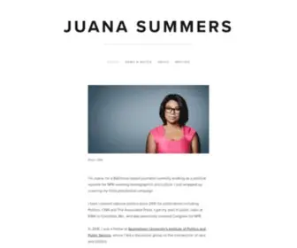 Juanasummers.com(Juana Summers) Screenshot