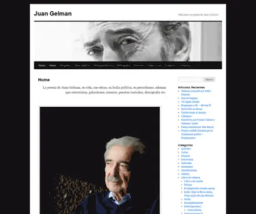 Juangelman.net(Juan Gelman) Screenshot