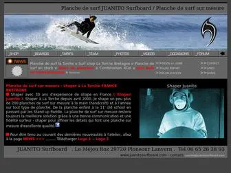 Juanitosurfboard.com(Planche de surf planches de surf Juanito surfboard longboard shortboard shaper surf shop la torche bretagne achat planche de surf) Screenshot