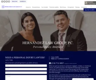 Juanlaw.com(Dallas Personal Injury Lawyer) Screenshot