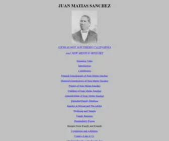 Juanmatiassanchez.com(Juan Matias Sanchez Southern California Ranchero) Screenshot