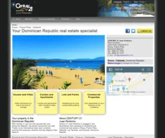 Juanperdomo.com(Dominican Republic Real Estate CENTURY 21) Screenshot