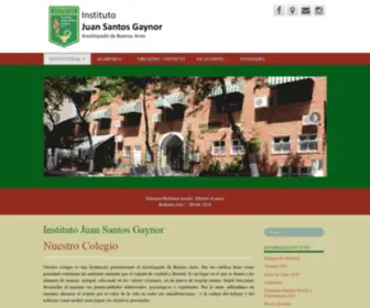 Juansantosgaynor.com.ar(Instituto Juan Santos Gaynor) Screenshot