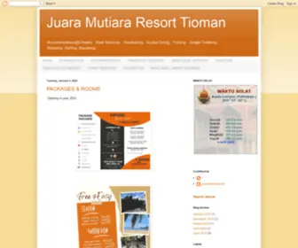 Juaramutiararesort.com(Juara Mutiara Resort Tioman) Screenshot