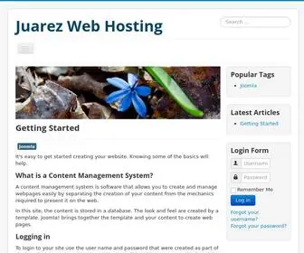 Juarezwebhosting.com(El universo en tus manos) Screenshot