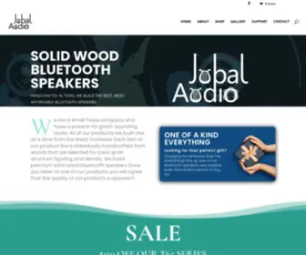 Jubalaudio.com(We Build Solid Wood Bluetooth Speakers in Oak Walnut Maple Beech Ash Hardwoods) Screenshot