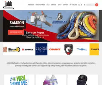 Jubbutility.com(Linemen Electrical Safety Equipment High Voltage Tooling and Cable Supplies Electrical Utilities Gear Suppliers Parts Toronto GTA Quebec Jubb Utility) Screenshot