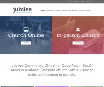 Jubilee.org.za(Jubilee Community Church) Screenshot