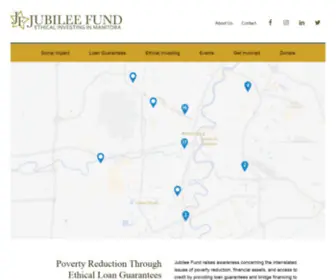 Jubileefund.ca(Poverty Reduction Through Ethical Loan Guarantees) Screenshot