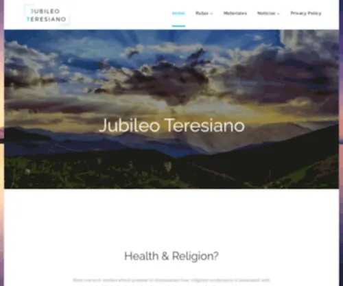 Jubileoteresiano.com(Religious Degree) Screenshot