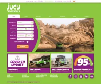 Jucyusa.com(Mini RV Rental Specialists) Screenshot