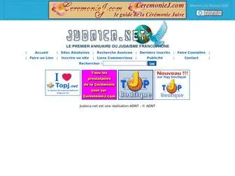 Judaica.net(Le Premier Annuaire du Judaisme Francophone) Screenshot