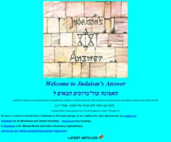 Judaismsanswer.com(Judaism's Answer) Screenshot