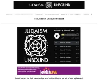 Judaismunbound.com(Judaism Unbound) Screenshot