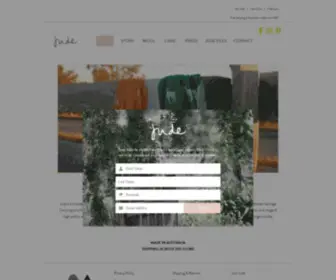 Judeaustralia.com(Australian made quality wool products) Screenshot