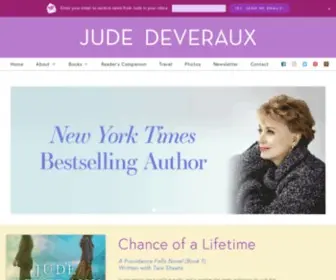 Judedeveraux.com(Jude Deveraux) Screenshot