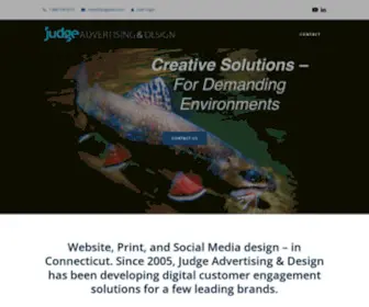 Judgeadv.com(Marketing and web design connecticut) Screenshot