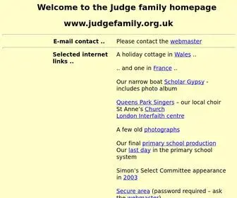 Judgefamily.org.uk(Judge family) Screenshot