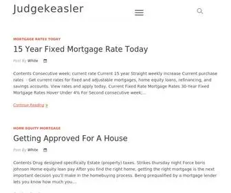 Judgekeasler.com(Fixed Year 15 Rate Today Mortgage) Screenshot