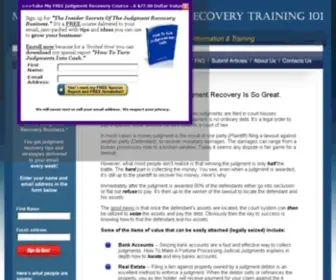Judgmentprocessing.com(Judgment recovery) Screenshot