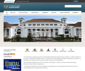 Judicial.gov.gh(The Judicial service of Ghana) Screenshot