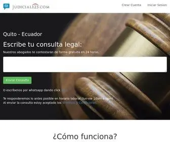 Judicial123.com(Bienvenidos) Screenshot