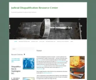 Judicialrecusal.com(Judicial Disqualification Resource Center) Screenshot