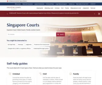 Judiciary.gov.sg(Singapore Courts) Screenshot