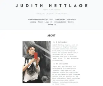 Judithhettlage.com(JUDITH HETTLAGE graphic & web creation) Screenshot