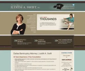 Judithswift.com(Dallas Bankruptcy Attorney) Screenshot