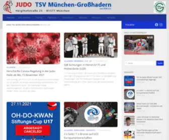 Judo-Grosshadern.de(Judo TSV München) Screenshot