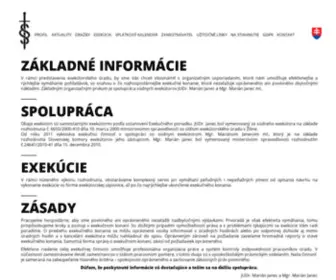 Judrmjanec.sk(JUDr. Marián Janec) Screenshot