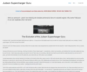 Judsonguru.com(Judson Supercharger Guru) Screenshot