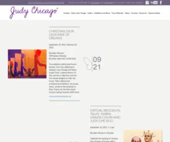 Judychicago.com(Judy Chicago) Screenshot