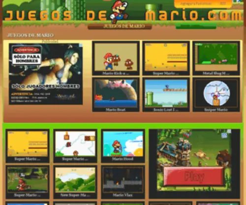 Jueg0Sdemario.com(JUEGOS DE MARIO) Screenshot