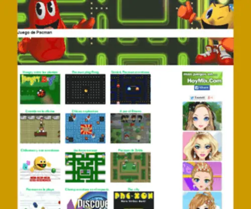 Juegodepacman.net(Juego de Pacman) Screenshot