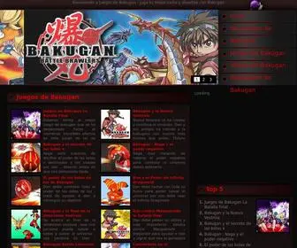 Juegos-DE-Bakugan.com(Juegos de Bakugan) Screenshot