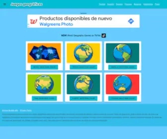 Juegos-Geograficos.es(Juegos geográficos) Screenshot