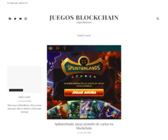 Juegosblockchain.com(Juegos Blockchain) Screenshot