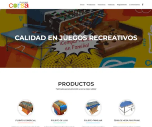 Juegoscorsa.pe(Calidad en juegos recreativos) Screenshot