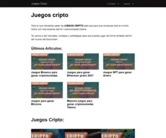 Juegoscripto.com(# El mundo de los Juegos de Criptomonedas) Screenshot