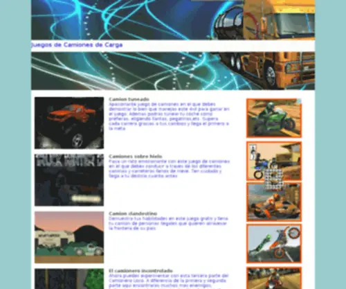 Juegosdecamionesdecarga.com(Juegos de camiones gratis) Screenshot