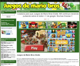 Juegosdemariobrosgratis.com.mx(Juegos de Mario Bros Gratis) Screenshot