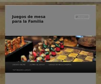 Juegosdemesade.com(Juegos De Mesa para la familia) Screenshot